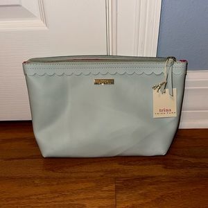Trina Turk robins egg blue clutch/bag